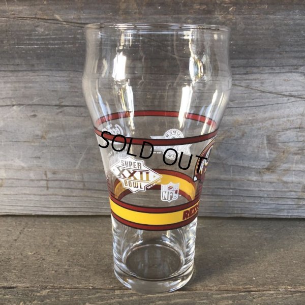 画像7: Vintage Coca Cola Glass NFL SUPER BOWL REDSKINS (G068)