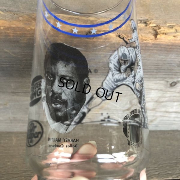 画像9: 70s Vintage BUGER KING / Dr. Pepper Glass NFL Dallas Cowboys Harvey Martin (G043)
