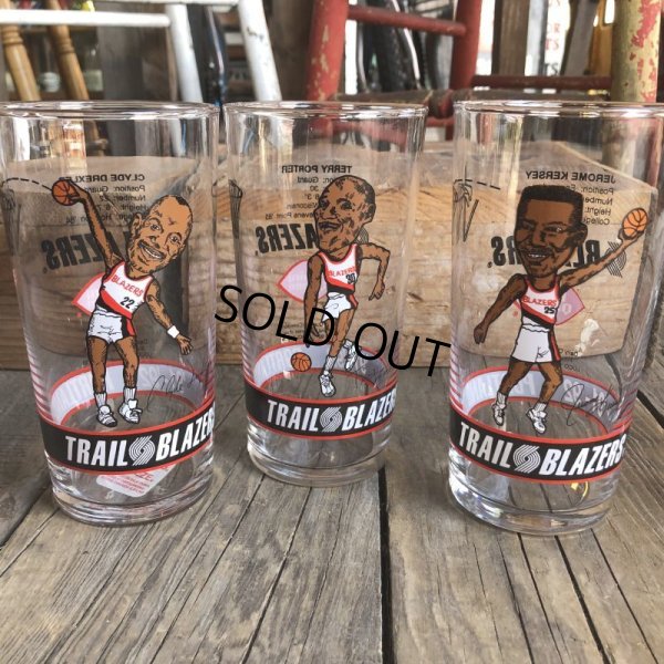 画像5: Vintage Dairy Queen Glass NBA Portland Trail Blazers '91-'92 TERRY PORTER (G002)