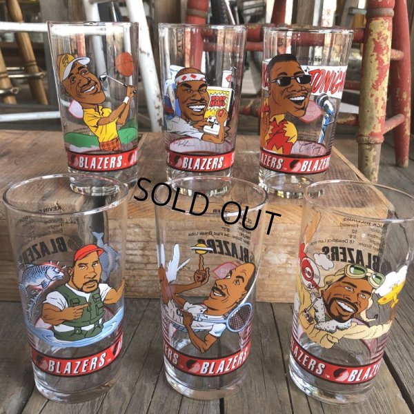 画像5: Vintage Dairy Queen Glass NBA Portland Trail Blazers '92-'93 JEROME KERSEY (G008)
