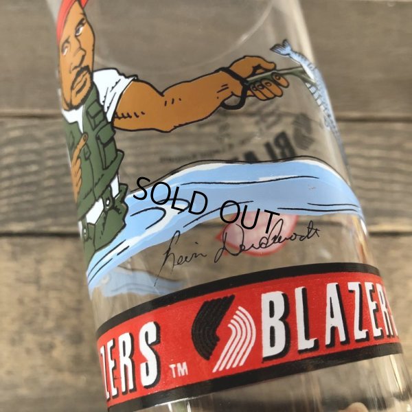 画像4: Vintage Dairy Queen Glass NBA Portland Trail Blazers '92-'93 KEVIN DUCKWORTH (G004)