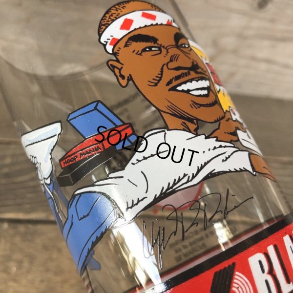 画像4: Vintage Dairy Queen Glass NBA Portland Trail Blazers '92-'93 CLIFF ROBINSON (G005)