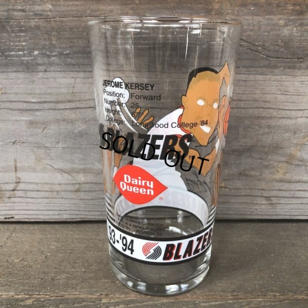 画像7: Vintage Dairy Queen Glass NBA Portland Trail Blazers '93-'94 JEROME KERSEY (G011)
