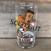 Vintage Dairy Queen Glass NBA Portland Trail Blazers '93-'94 ROD STRICKLAND (G013)