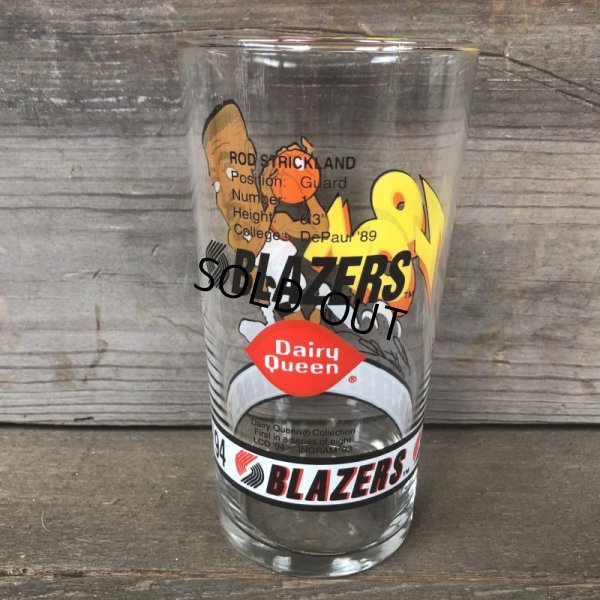 画像3: Vintage Dairy Queen Glass NBA Portland Trail Blazers '93-'94 ROD STRICKLAND (G013)