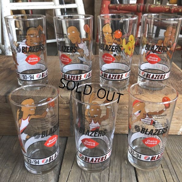 画像6: Vintage Dairy Queen Glass NBA Portland Trail Blazers '93-'94 MARK BRYANT (G016)