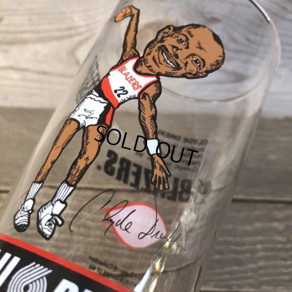 画像3: Vintage Dairy Queen Glass NBA Portland Trail Blazers '91-'92 CLYDE DREXLER (G001)