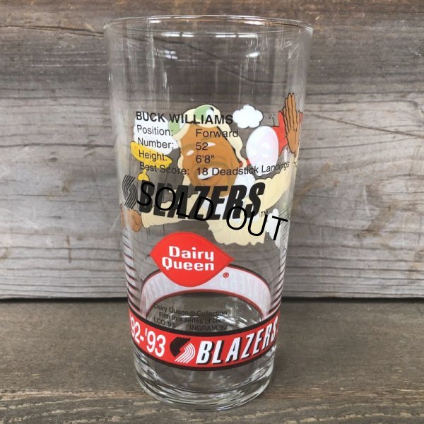 画像3: Vintage Dairy Queen Glass NBA Portland Trail Blazers '92-'93 BUCK WILLIAMS (G007)