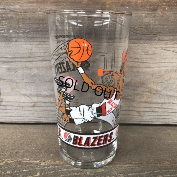 画像2: Vintage Dairy Queen Glass NBA Portland Trail Blazers '93-'94 CLIFFORD ROBINSON (G010)