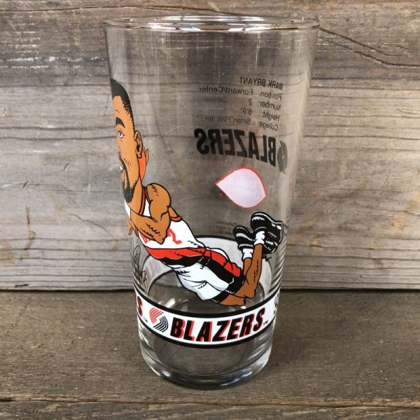 画像2: Vintage Dairy Queen Glass NBA Portland Trail Blazers '93-'94 MARK BRYANT (G016)