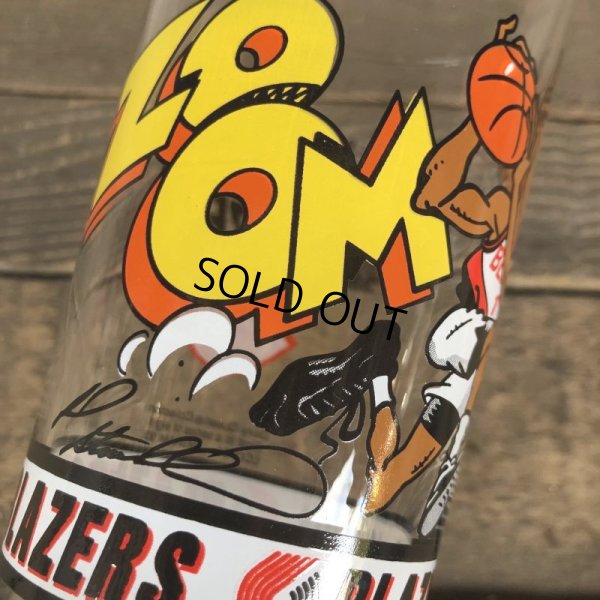 画像4: Vintage Dairy Queen Glass NBA Portland Trail Blazers '93-'94 ROD STRICKLAND (G013)