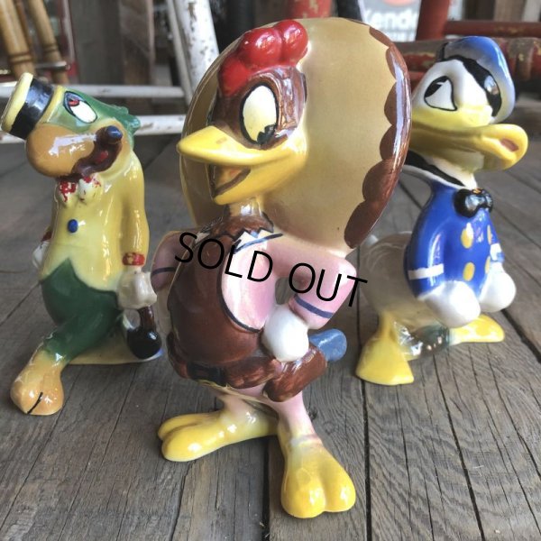 画像5: 40s Disney's Three Caballeros Cramic Figurine Complete Set (B669)