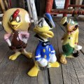 40s Disney's Three Caballeros Cramic Figurine Complete Set (B669)