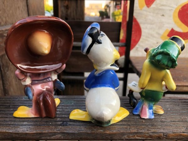 画像14: 40s Disney's Three Caballeros Cramic Figurine Complete Set (B669)