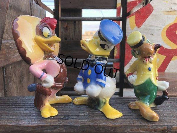 画像12: 40s Disney's Three Caballeros Cramic Figurine Complete Set (B669)