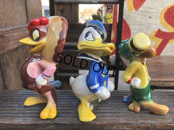 画像13: 40s Disney's Three Caballeros Cramic Figurine Complete Set (B669)