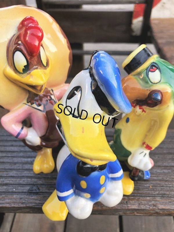 画像16: 40s Disney's Three Caballeros Cramic Figurine Complete Set (B669)