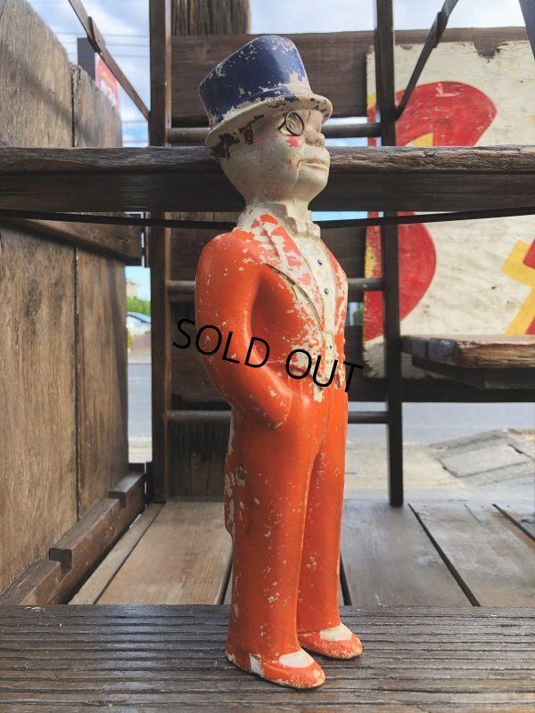 画像2: 1940s Vintage Charlie McCarthy Chalkware Carnival Statue (B673)