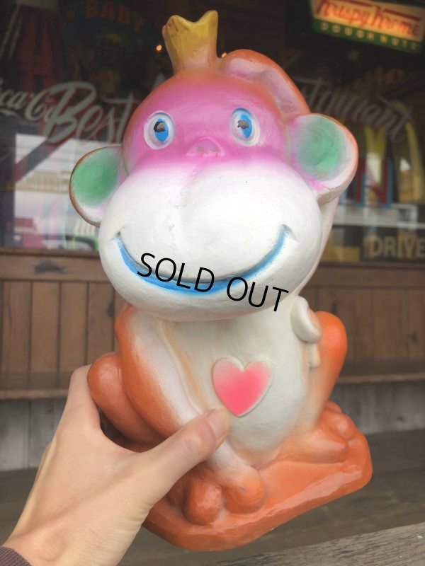 画像10: Vintage BDS Plastic Coin Bank Hippie Monkey (B674)