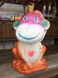 画像1: Vintage BDS Plastic Coin Bank Hippie Monkey (B674)  (1)