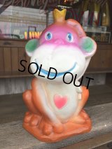 Vintage BDS Plastic Coin Bank Hippie Monkey (B674) 