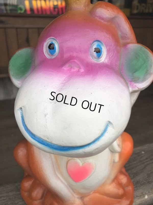 画像4: Vintage BDS Plastic Coin Bank Hippie Monkey (B674)