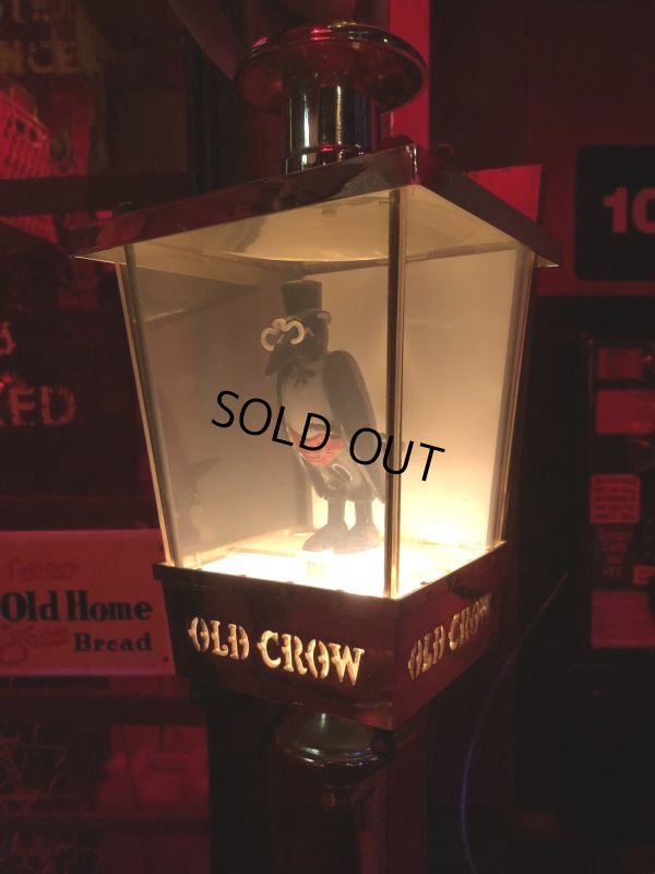 画像11: Vintage OLD CROW Kentucky Whiskey  BAR Wall Light Sign (B675)