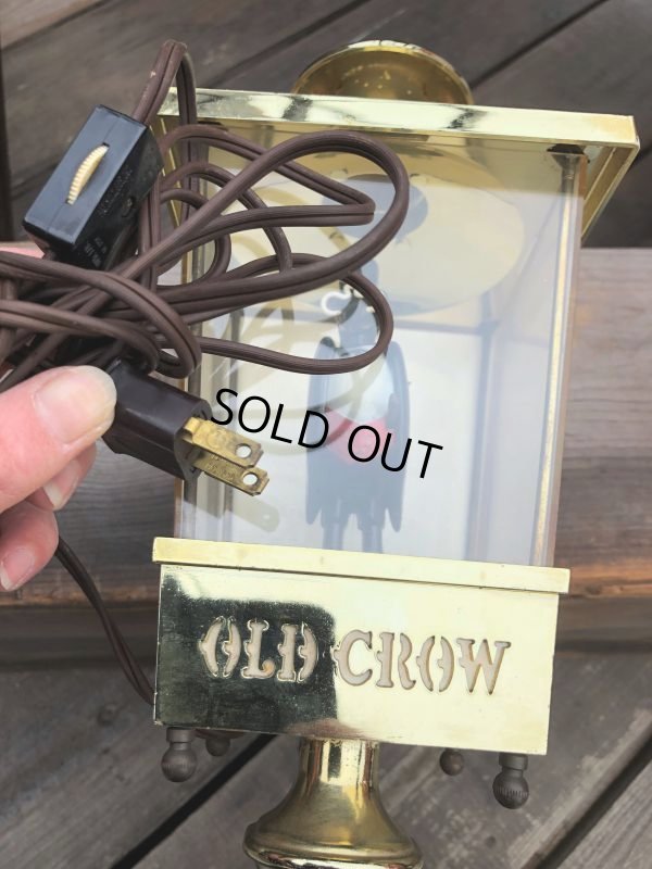 画像9: Vintage OLD CROW Kentucky Whiskey  BAR Wall Light Sign (B675)