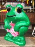 画像7: 70s Vintage Hippie LOVE Frog Plastic Bank (B677)