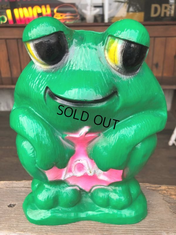 画像5: 70s Vintage Hippie LOVE Frog Plastic Bank (B677)