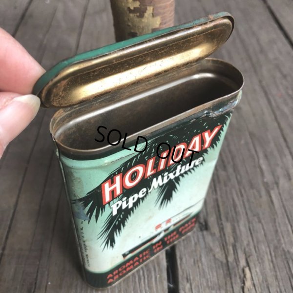 画像5: Vintage Holiday Tabacco Pocket Tin Can (B681)