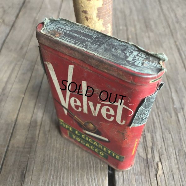 画像4: Vintage Velvet Tabacco Pocket Tin Can (B683)