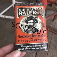 Vintage Raleigh Tabacco Pocket Tin Can (B682)    