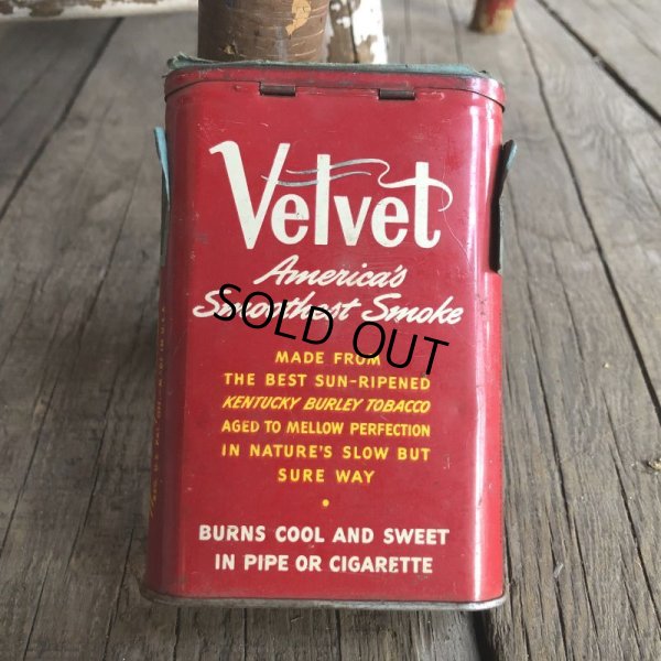 画像3: Vintage Velvet Tabacco Pocket Tin Can (B683)