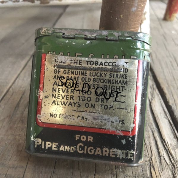 画像3: Vintage HALF AND HALF Tabacco Pocket Tin Can (B689)    