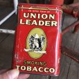 画像1: Vintage Union Leader Tabacco Pocket Tin Can (B687)     (1)