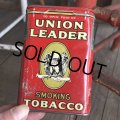 Vintage Union Leader Tabacco Pocket Tin Can (B687)    