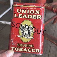 Vintage Union Leader Tabacco Pocket Tin Can (B687)    