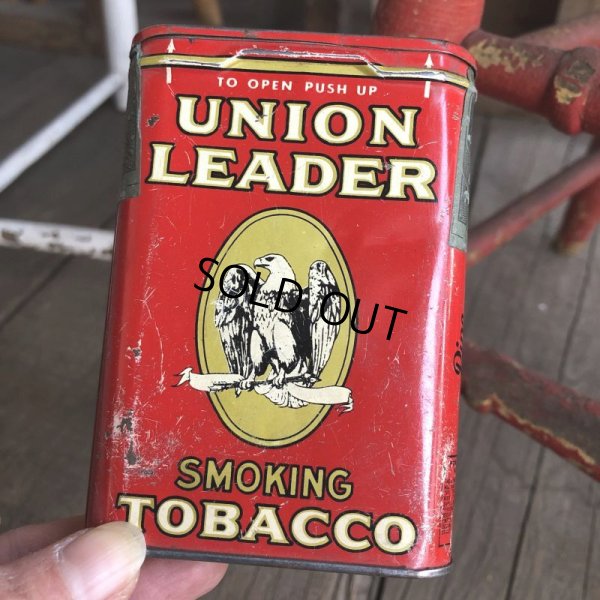 画像1: Vintage Union Leader Tabacco Pocket Tin Can (B687)    