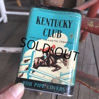 Vintage Kentucky Club Tabacco Pocket Tin Can (B688)    