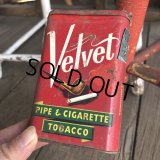 Vintage Velvet Tabacco Pocket Tin Can (B683)    