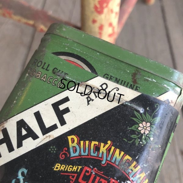 画像8: Vintage HALF AND HALF Tabacco Pocket Tin Can (B689)    
