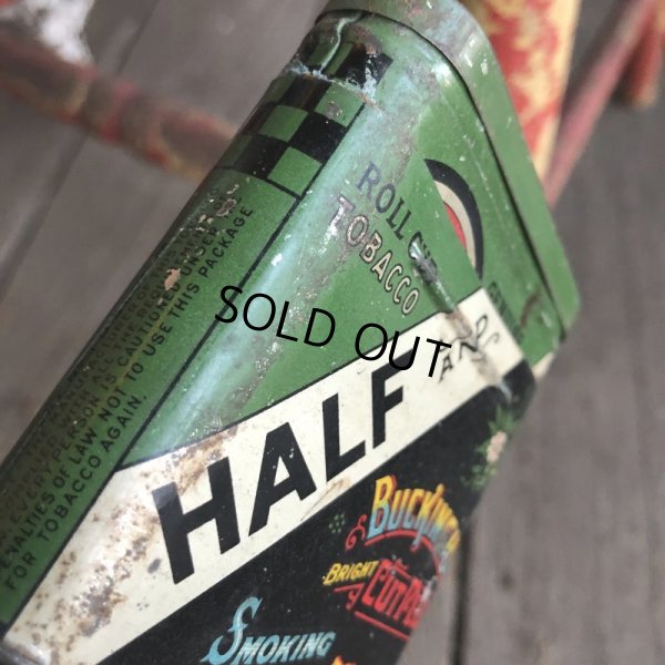 画像6: Vintage HALF AND HALF Tabacco Pocket Tin Can (B689)    