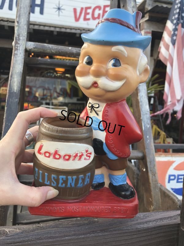 画像10: Vintage LABATT's PILSENER Beer Swizzle Stick Holder Vinyl Statue (B690)