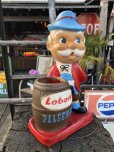 画像2: Vintage LABATT's PILSENER Beer Swizzle Stick Holder Vinyl Statue (B690) (2)