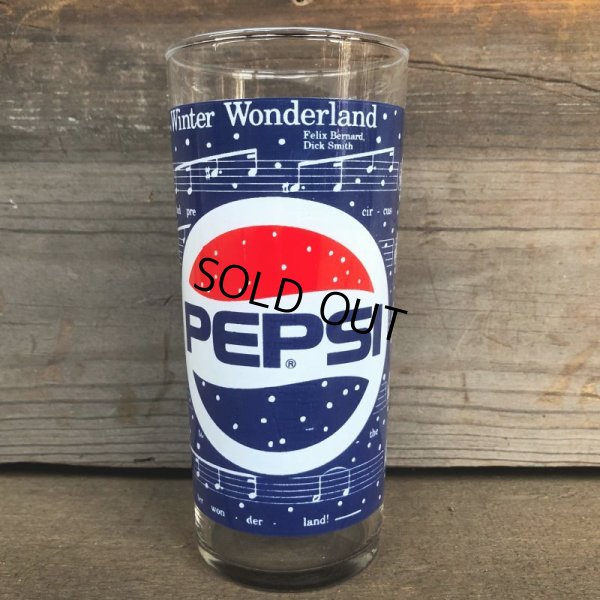 画像1: Vintage Pepsi Christmas Winter Wonderland Glass (G071)