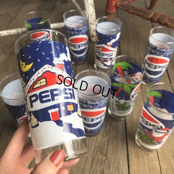 画像6: Vintage Pepsi Christmas Winter Wonderland Glass (G070)