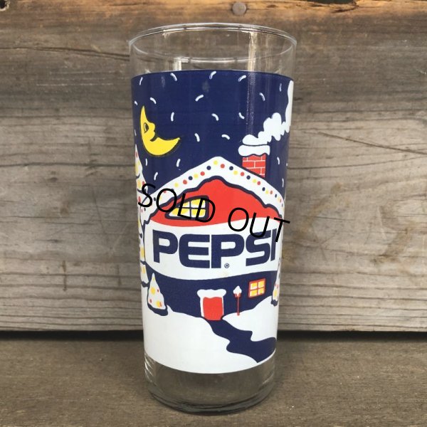 画像2: Vintage Pepsi Christmas Winter Wonderland Glass (G072)