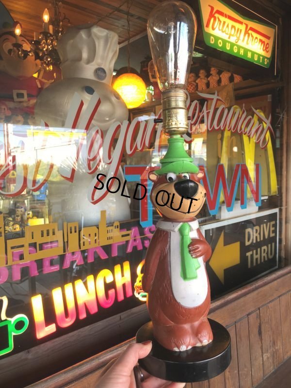画像11: 60s Vintage Hanna Barbera Yogi Bear Plastic Lamp (B693)