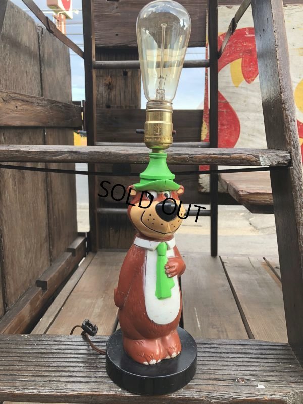 画像3: 60s Vintage Hanna Barbera Yogi Bear Plastic Lamp (B693)